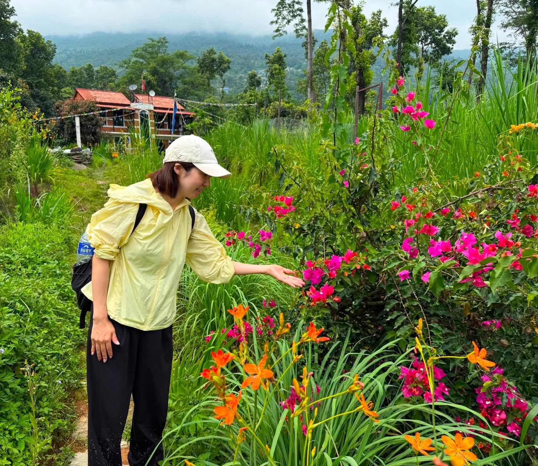 The garden at Montari in full bloom