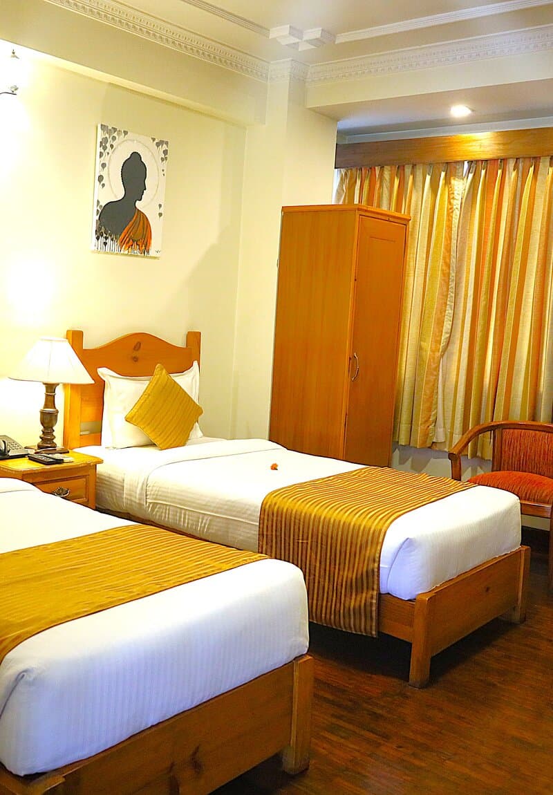 Guest room at Hotel Holy Himalaya