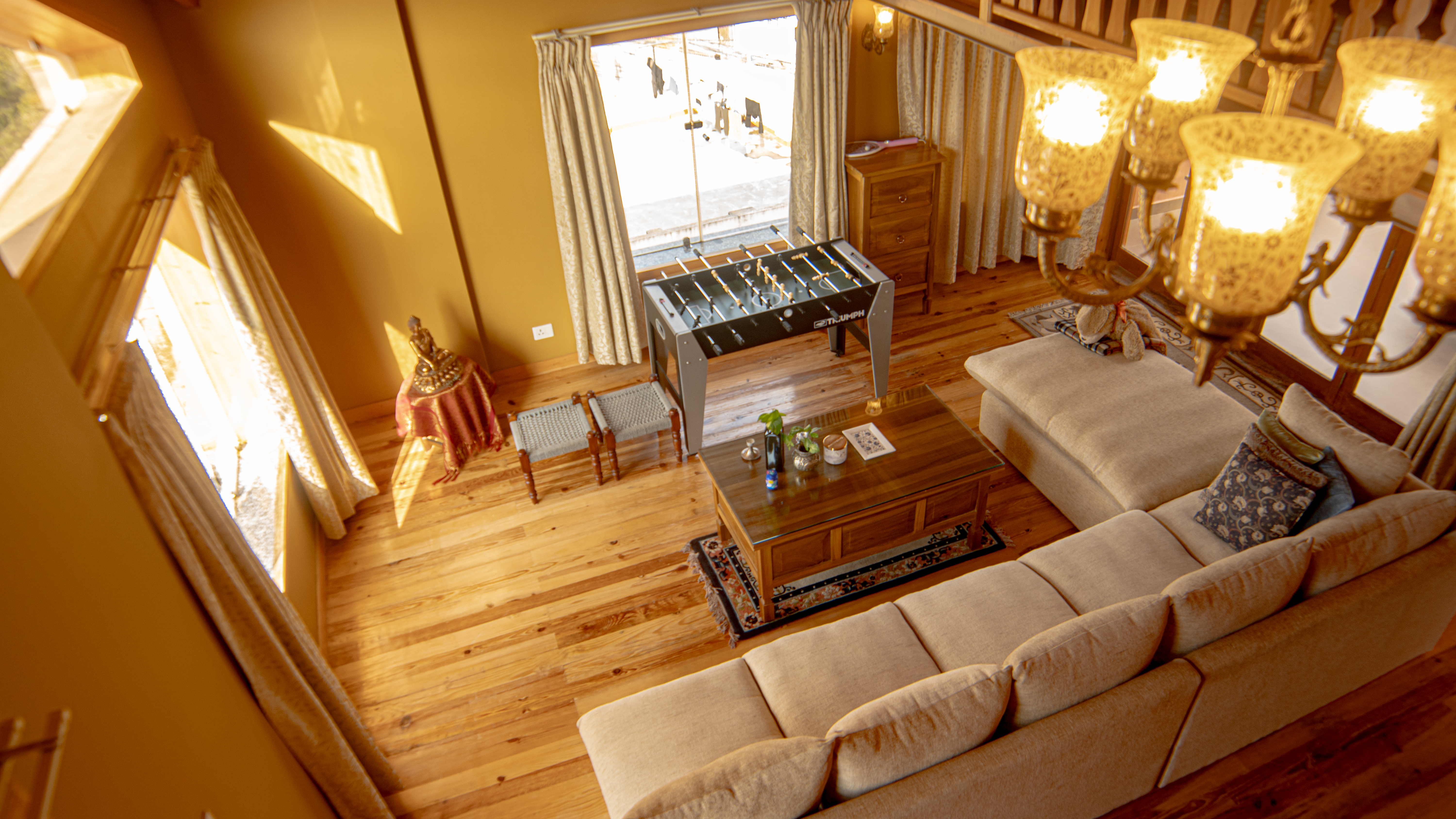 Comfortable bedroom at Rajbhawan and Saptarishi Kunja apartments